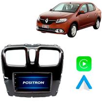 Central Multimidia Positron Sp9010 Sandero 15/19 Black Piano