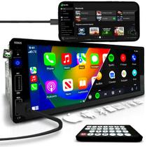 Central Multimidia Rádio 1 Din Touch C/ Carplay Android Auto