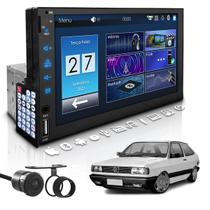 Central Multimídia Radio Universal Mp5 Bt 1 Din 7 Polegadas Com Câmera de ré e Espelha Gol Quadrado