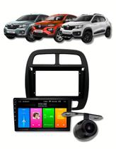 Central Multimidia Renault Kwid 2017 2022 9 Polegadas Android Carplay 2GB 32GB Câmera de Ré -