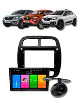 Central Multimidia Renault Kwid 2017 2022 9 Polegadas Android Carplay 2GB 32GB Câmera de Ré -