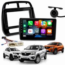 Central Multimidia Renault Kwid 2017 até 2024 Espelha sem Fio Bluetooth Câmera Ré Rádio 9 Polegadas
