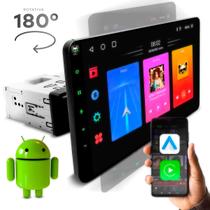 Central Multimídia Rotativa 10 Pol Quadcore QLed Android Auto Carplay Sem Fio Flutuante