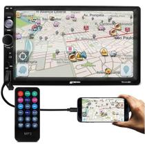 Central Multimídia Tiger Auto MP5 2 Din 7" Hd Bluetooth Touch Espelhamento Usb Sd