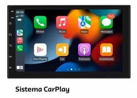 Central Multimidia Universal 1 Din Android 4 / 64 Carplay 7 Polegadas
