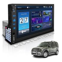 Central Multimídia Universal 1 Din Mp5 Espelha Bt Dvd Fiat Doblo