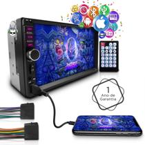 Central Multimídia Universal 2 Din MP5 Espelha Dvd BT Central Multimídia Universal 2 Din MP5 Espelha Dvd BT