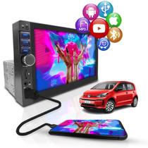 Central Multimídia Universal Mp5 Bt 1 Din 7 Espelha Dvd Câm Volks Up