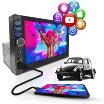 Central Multimídia Universal Mp5 Bt 1 Din 7 Espelha Dvd Câmera de Ré Volks Fusca Central Multimídia Universal Mp5 Bt 1 Din 7 Espelha Dvd Câmera de Ré Volks Fusca