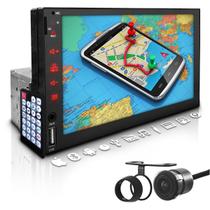 Central Multimídia Universal Radio Mp5 Bt 1 Din 7 Espelha Câmera de Ré