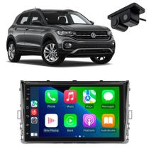 Central Multimídia VW T-Cross Android Auto Carplay 9 Pol GPS