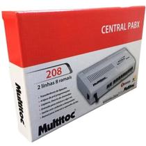 Central Pabx Multitoc 208 Com 2 Linhas E 8 Ramais