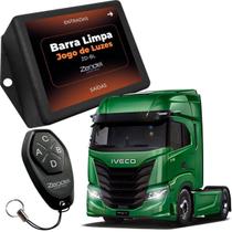 Central Para Jogo De Luzes Farol Alterna Pisca Alerta Barra Limpa 12/24V Zendel Preto