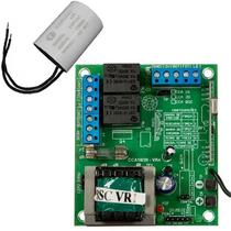 Central Placa Portão Eletrônico Cca-bsc + Capacitor Partida 12UF
