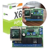 Central Portão Placa Canais Receptor X6 Dupla Controles Ipec