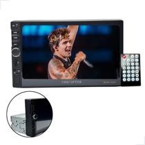 Central Rádio Multimídia Mp5 1 Din Universal Usb E Auxiliar