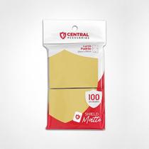 Central Shield Matte 100un Para Cartas Pokémon Magic Amarelo Central Shield Matte 100un Para Cartas Pokémon Magic Amarelo