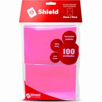 Central Shield Matte Sleeves Rosa 66x91mm - 100 Unidades