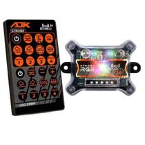 Central Strobo Rgb Ritmico 3.0 Avulso Com Controle AJK