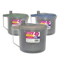 Centrífuga de Salada Compacta Seca 2,5 Litros Secador Manual Folhas Verduras Frutas Vegetais Centrífuga de Salada Compacta Seca 2,5 Litros Secador Manual Folhas Verduras Frutas Vegetais