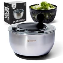 Centrífuga de Salada Nestware Kitchen 5 L em Aço Inoxidável Preto