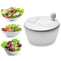 Centrífuga de Salada Seca Salada Secador de Verduras Saladas e Folhas Manual 4 Litros Modelo Grande