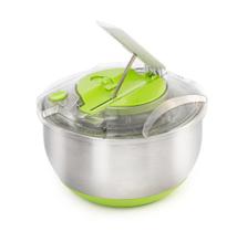 Centrifuga De Salada Secador Verduras de Folhas Saladeira Bowl Grande Inox Antiderrapante 5 Litros - Bela Home
