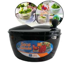Centrifuga de Seca Salada Secador Verduras e Legumes Manual All Black