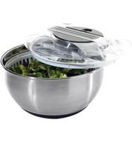 Centrifuga Para Salada 28cm 3,5 Litros Em Aço Inox Mimo Style Centrifuga Para Salada 28cm 3,5 Litros Em Aço Inox Mimo Style