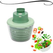 Centrífuga Seca Saladas e Fatiadora de Legumes Elétrica Carregamento USB Salada Verduras Legumes - Uni Gift