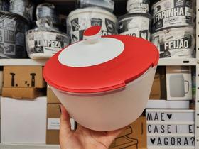 Centrífuga Tupperware Plus 3,9 Litros Vermelha e Branca