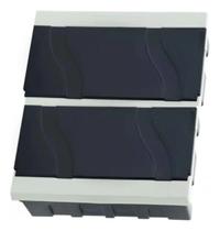 Centrinho embutir pvc tampa fume thompson - 12 disj nema / 16 din