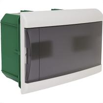 Centrinho Schneider Pvc Embutir Fume Para 16 Disjuntores Din Sem Barramento