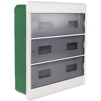 Centrinho Schneider Pvc Embutir Fume Para 36 Disjuntores Sem Barramento Centrinho Schneider Pvc Embutir Fume Para 36 Disjuntores Sem Barramento