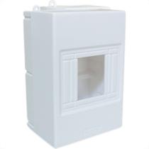 Centrinho Steck Pvc 04 Disjuntor Din Sobrepor Branco Sct4 Centrinho Steck Pvc 04 Disjuntor Din Sobrepor Branco Sct4