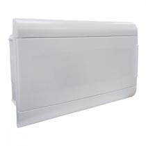 Centrinho Steck Pvc Embutir Branco Para 16 Disjuntores Din Sem Barramento