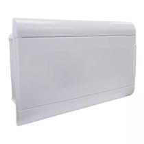 Centrinho steck pvc embutir branco para 16 disjuntores din sem barramento