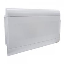 Centrinho Steck Pvc Embutir Branco Para 16 Disjuntores Din Sem Barramento