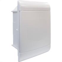 Centrinho Steck Pvc Embutir Branco Para 5 Disjuntores Din Sem Barramento Centrinho Steck Pvc Embutir Branco Para 5 Disjuntores Din Sem Barramento