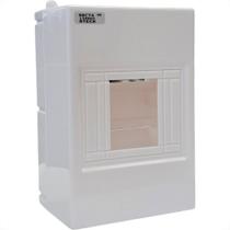 Centrinho Steck Pvc Sobrepor Branco Para 4 Disjuntores Din - Ssct4 Centrinho Steck Pvc Sobrepor Branco Para 4 Disjuntores Din - Ssct4