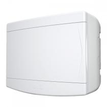Centrinho Tigre Pvc Sobrepor Para 8 Disjuntores Din Sem Barramento Branco