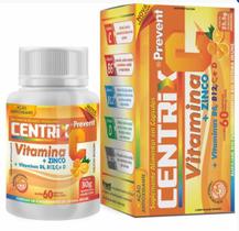Centrix Prevent Vitamina C Zinco Vitaminas B6 B12 D 60 Comprimidos
