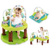 Centro de Atividades Baby Bouncer HONEY JOY 3 em 1 com Tapete e Mesa