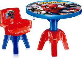 Centro De Atividades Mesa E Cadeira Spiderman Marvel - Lider - Lider Brinquedos