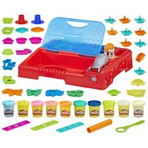 Centro de atividades Play-Doh Grab 'n Go com 30 ferramentas e 10 latas