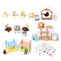 Centro de cuidados para animais de estimação Pretend Play Toy TQQFUN com 33 bonecos de hamster