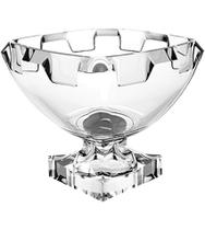 Centro De Mesa 22cm Por 18,5cm Quadrado Com Pé Castle Cristal Ecológico