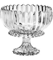Centro De Mesa 23,5cm Por 20cm Com Pé Geneva De Cristal Ecológico Centro De Mesa 23,5cm Por 20cm Com Pé Geneva De Cristal Ecológico