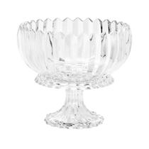 Centro de mesa 24cm de cristal com pé Geneva Wolff - 25528