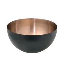 Centro de Mesa 25cm Preto e Bronze Espressione